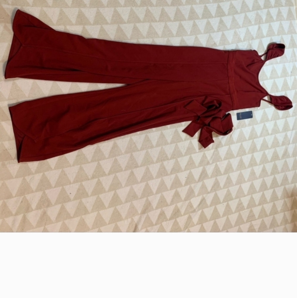 Rachel Roy redcap sleeve sweetheart neck jumpsuit